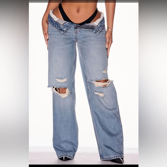 Message received loose straight leg jeans - Picture 4 of 4